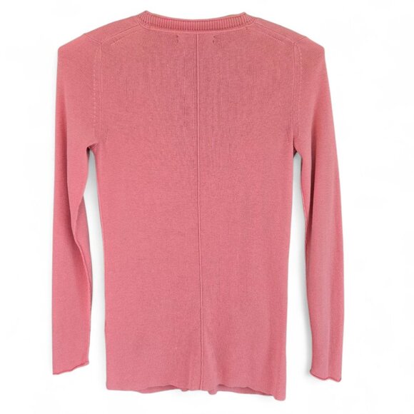 Banana Republic Womens Coral Button-Front Silk Blend Cardigan Sweater - Picture 2 of 7